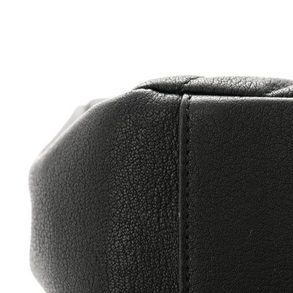 Saint Laurent Sheepskin Matelasse Chevron Monogram Large College Satchel Black 14 of 16