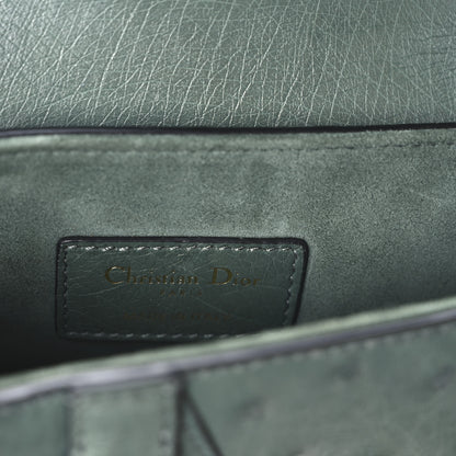 Christian Dior Ostrich Mini Saddle Bag Green 6 of 9