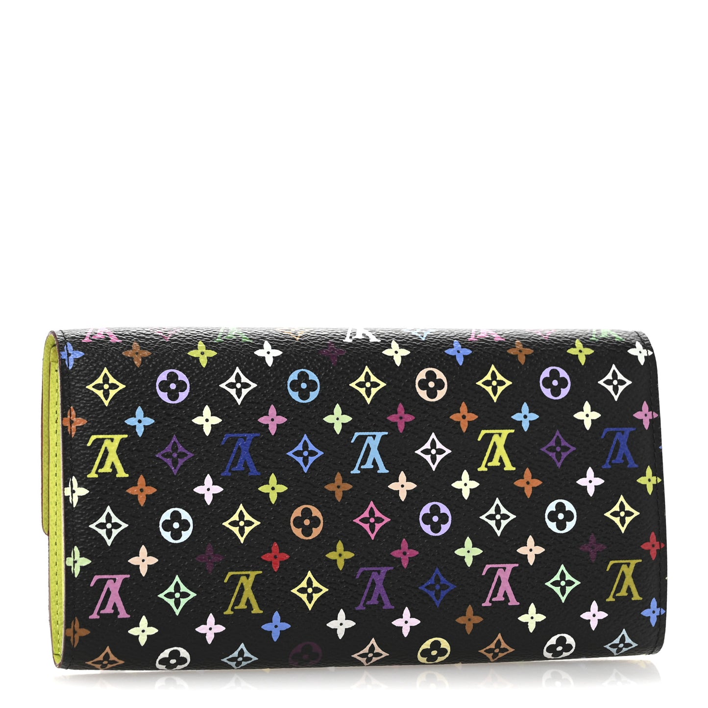 Monogram Multicolor Sarah Wallet Black Pistache