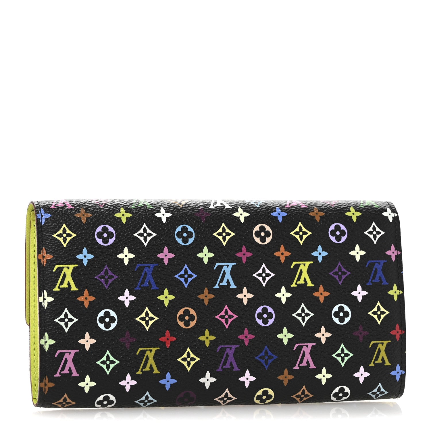 Louis Vuitton Monogram Multicolor Sarah Wallet Black Pistache 3 of 9