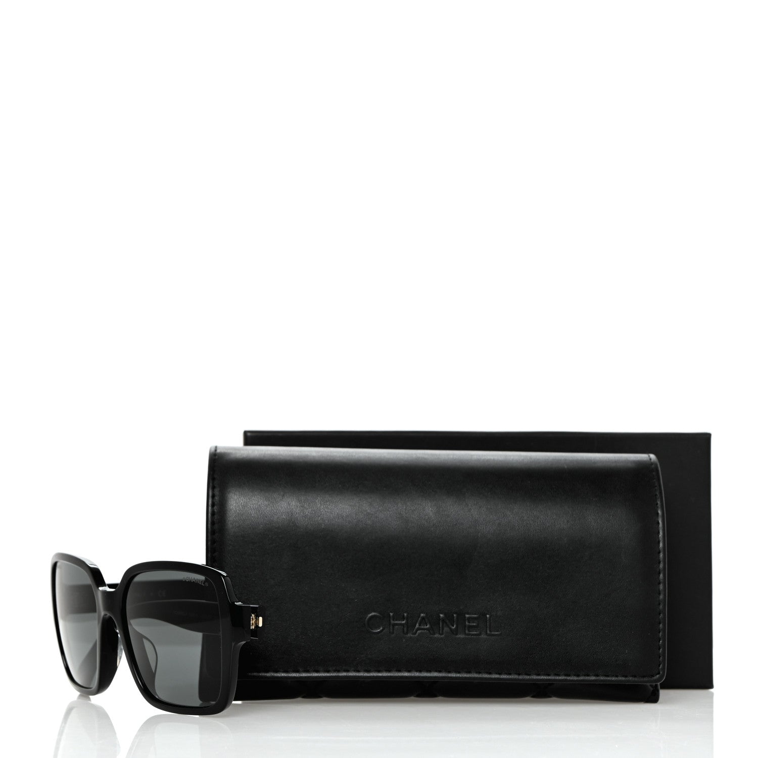 Chanel Acetate Square Sunglasses 5408-A Black 8 of 8