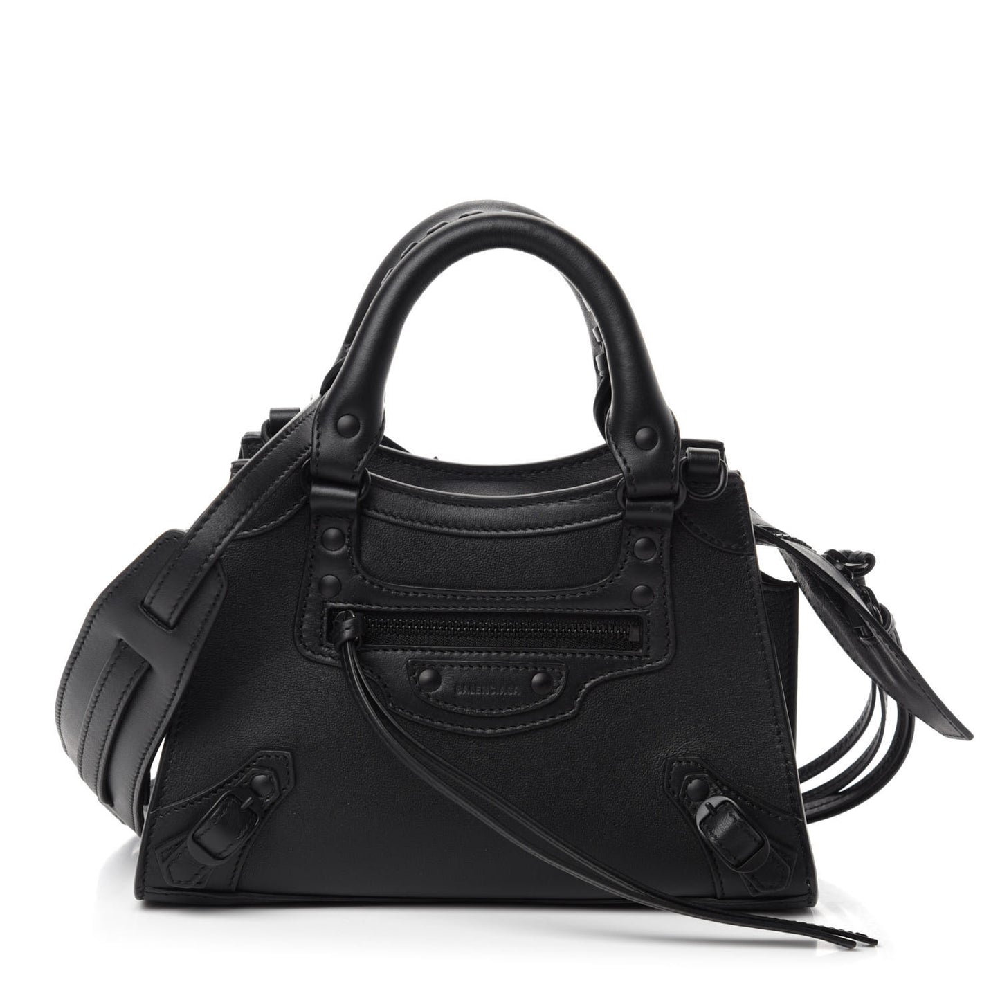 Smooth Calfskin Neo Classic Black Hardware Mini City Black