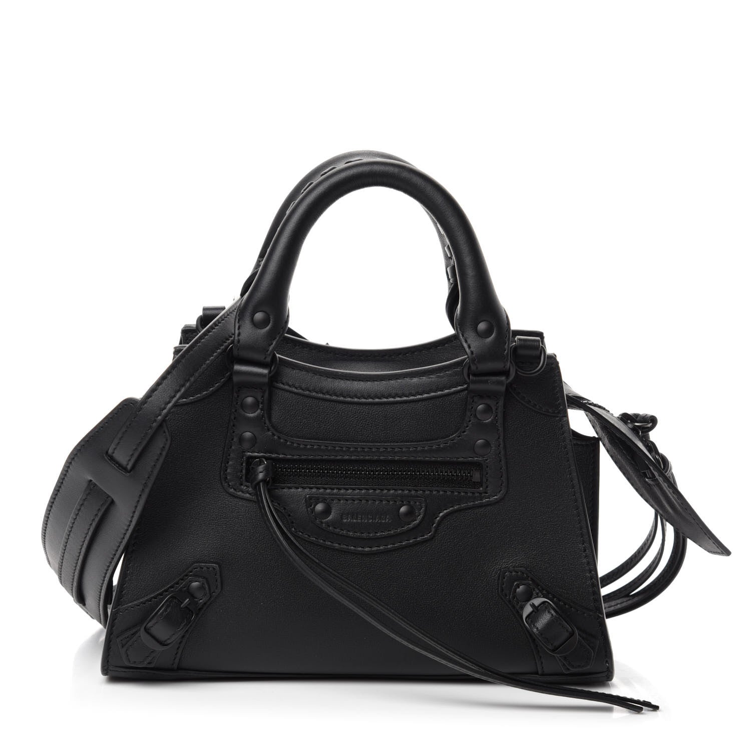 Balenciaga Smooth Calfskin Neo Classic Black Hardware Mini City Black 1 of 11
