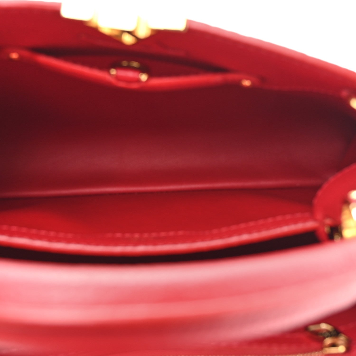 Louis Vuitton Taurillon Capucines BB Scarlet Red 5 of 11