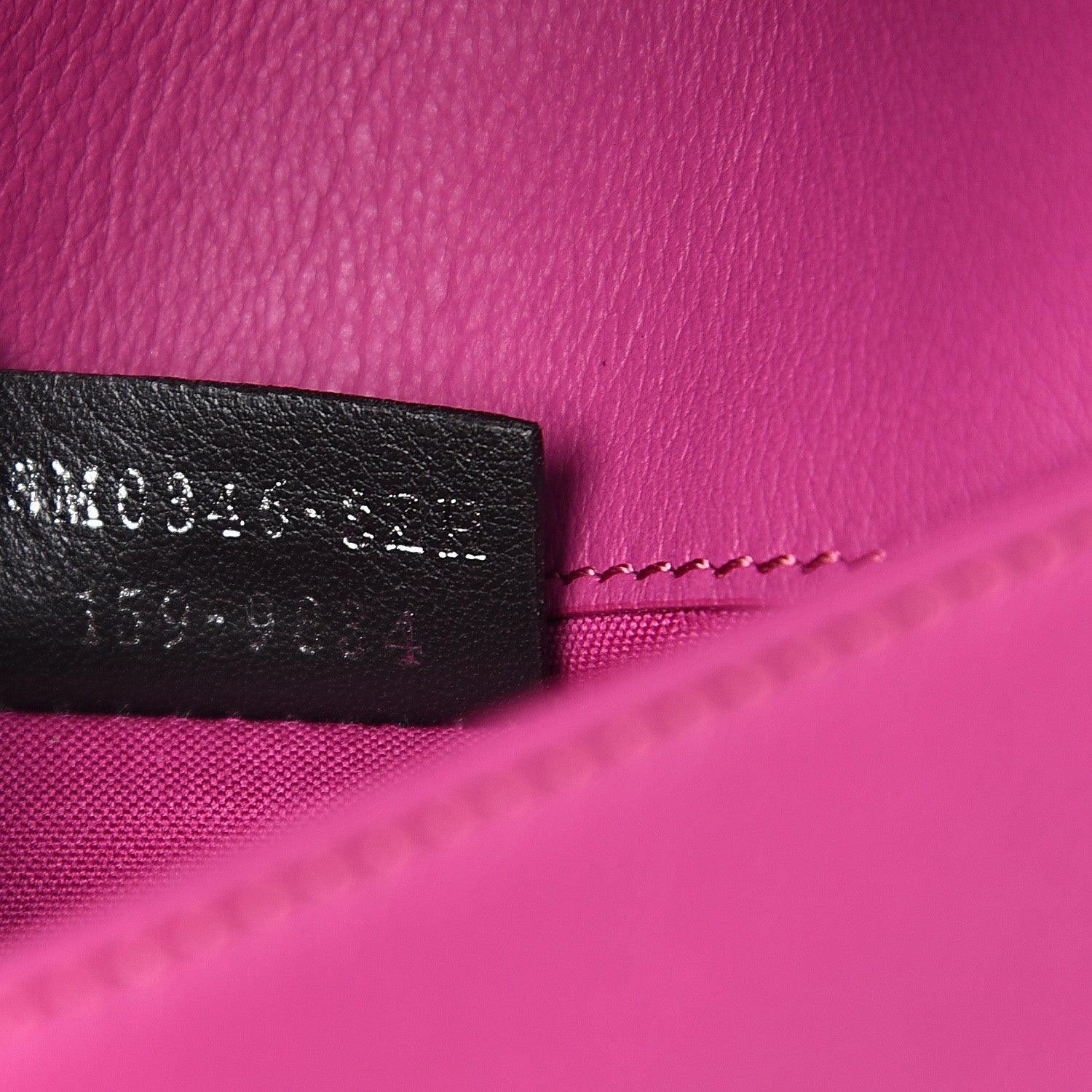 Fendi Snakeskin Tube Wallet on Chain Magenta 6 of 10