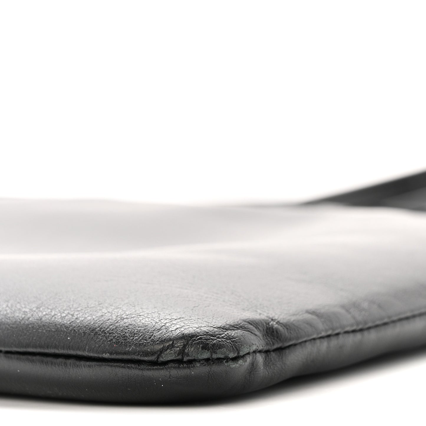 Calfskin Teen Monogram Crossbody Bag Black