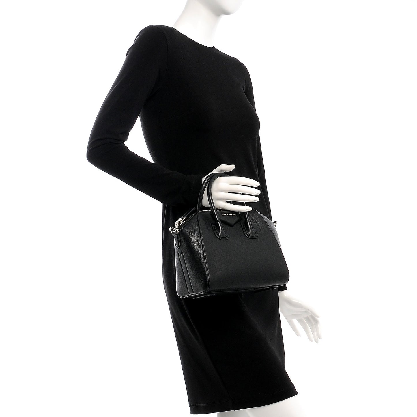Sugar Goatskin Mini Antigona Black