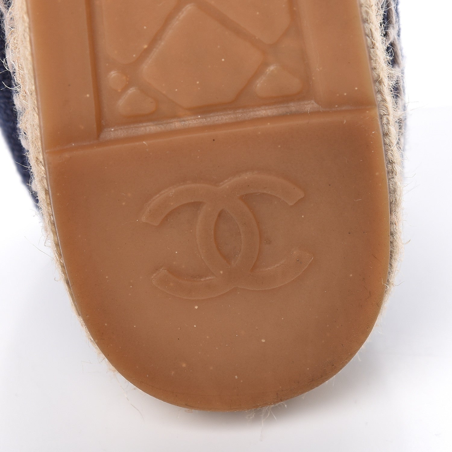 Chanel Canvas CC Espadrilles 40 Navy Black 13 of 16