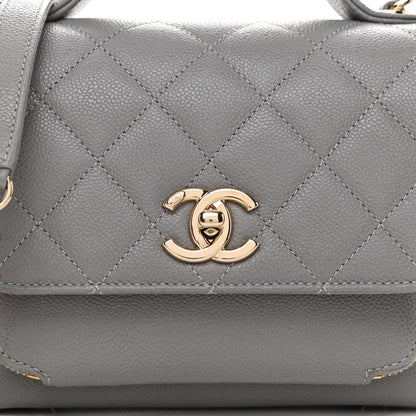 Chanel Caviar Quilted Small Business Affinity Flap Grey 8 of 10