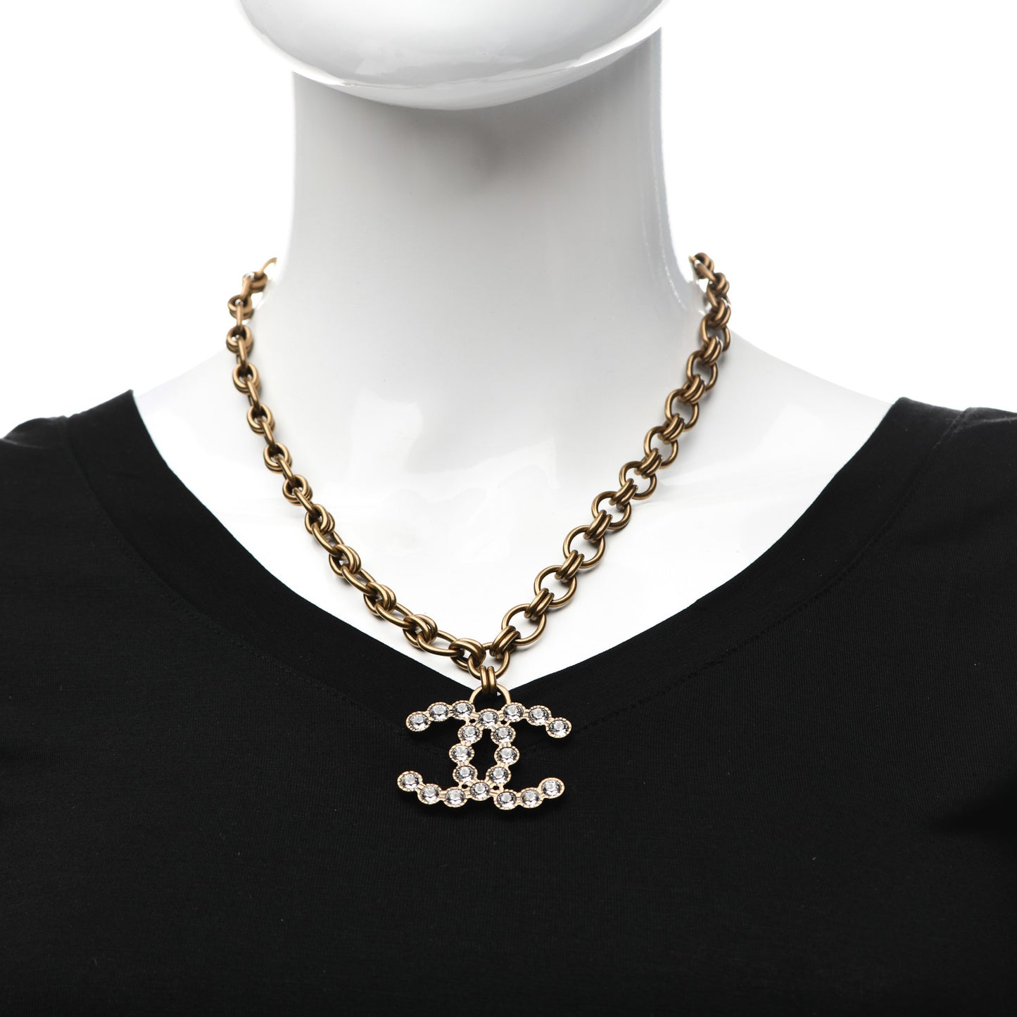 Crystal CC City Of Lights Necklace Gold