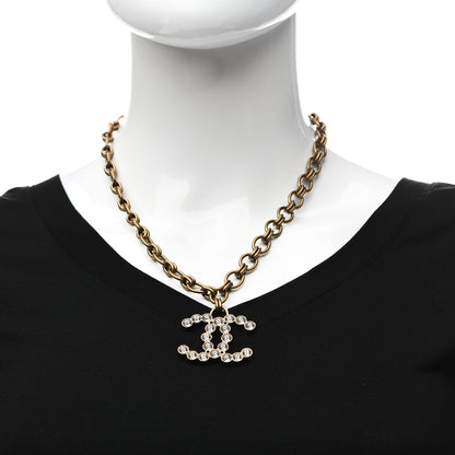 Chanel Crystal CC City Of Lights Necklace Gold 2 of 5