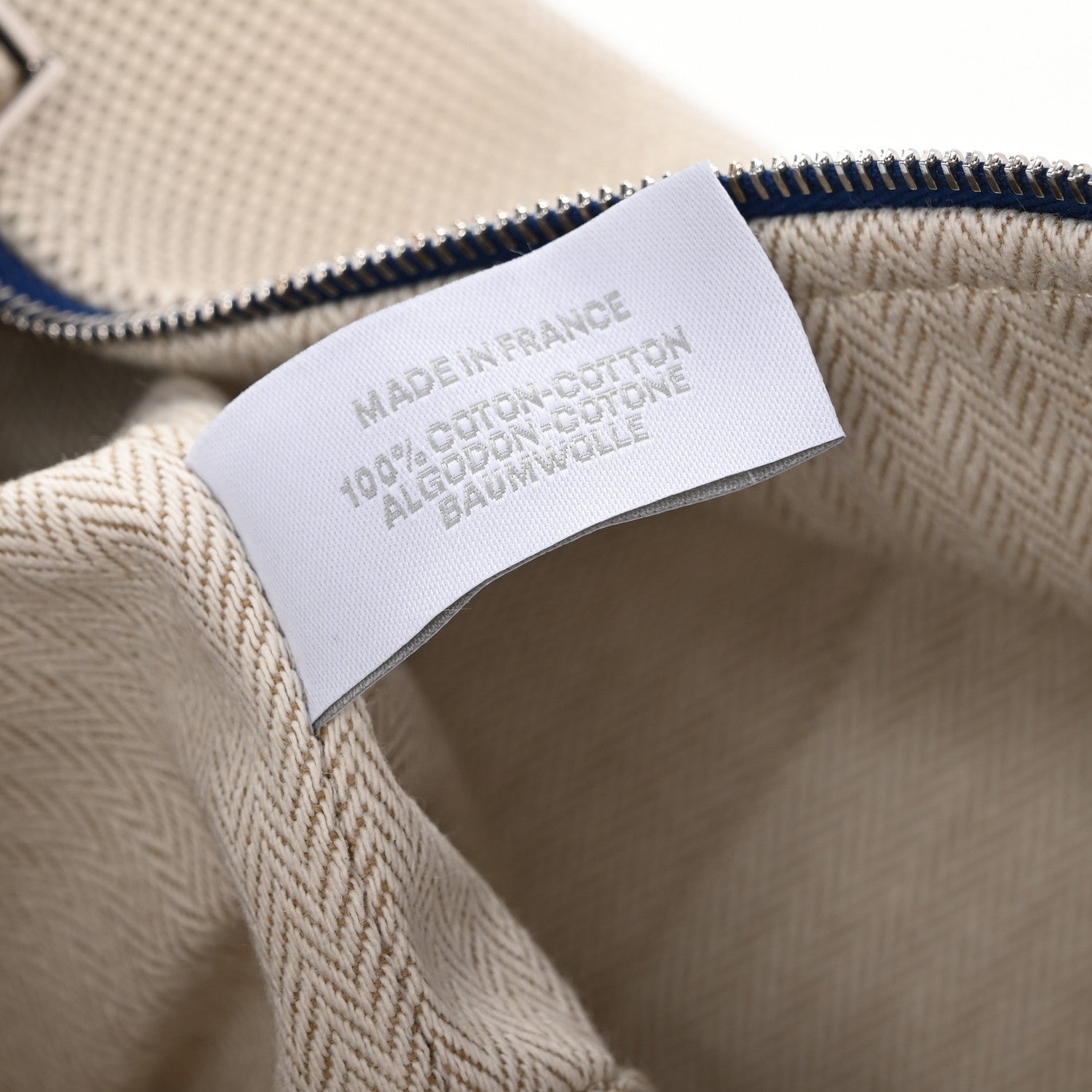 Hermes Canvas Large Bride-A-Brac Cabriole Case Gris Perle 7 of 9