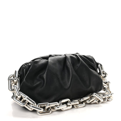 Bottega Veneta Calfskin The Pouch Chain Black 3 of 11