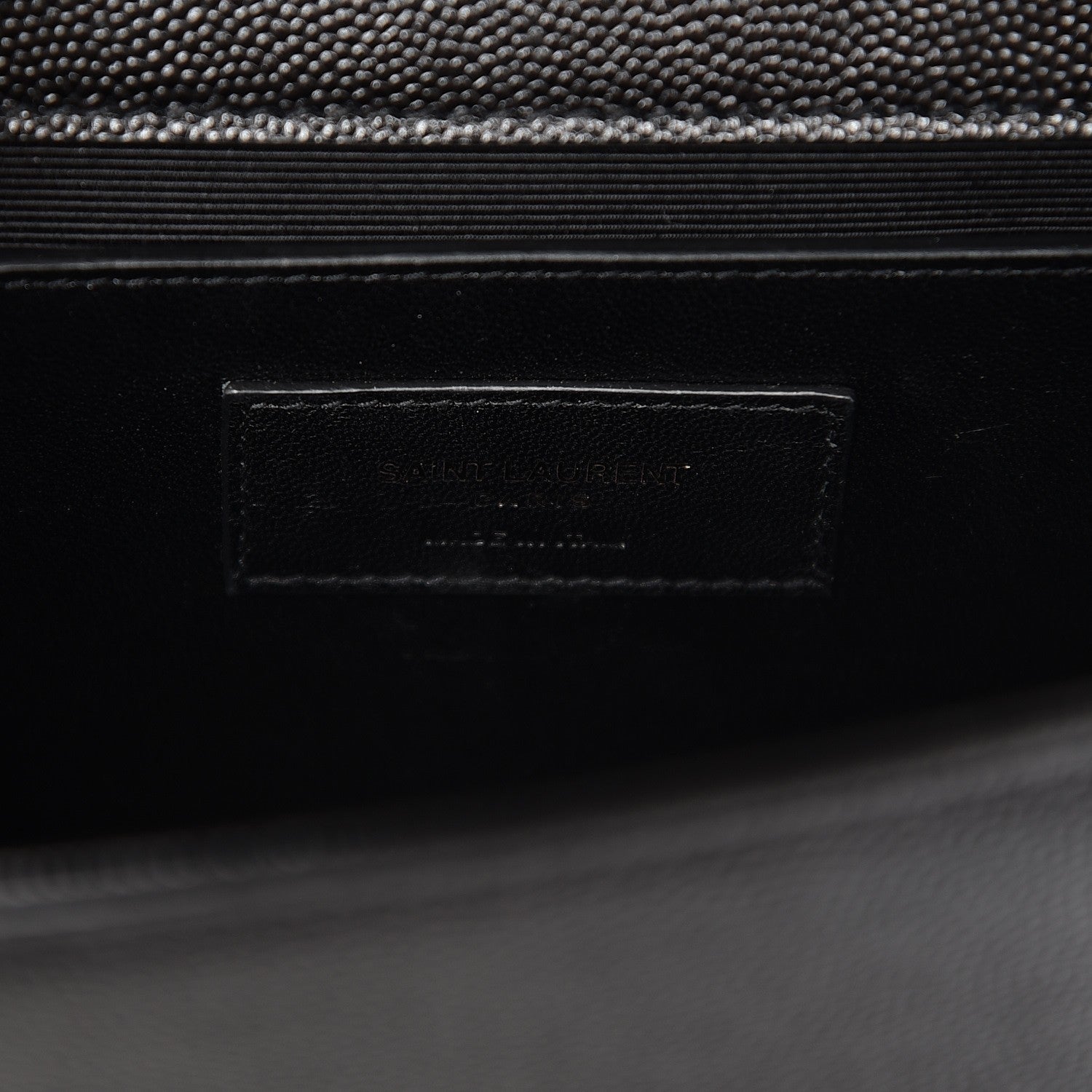 Saint Laurent Grain De Poudre Medium Classic Monogram Kate Satchel Black 6 of 9
