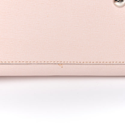 Fendi Vitello Elite Colorblock Regular 2Jours Tote Rosa Plaster Orzo Papavero 10 of 14