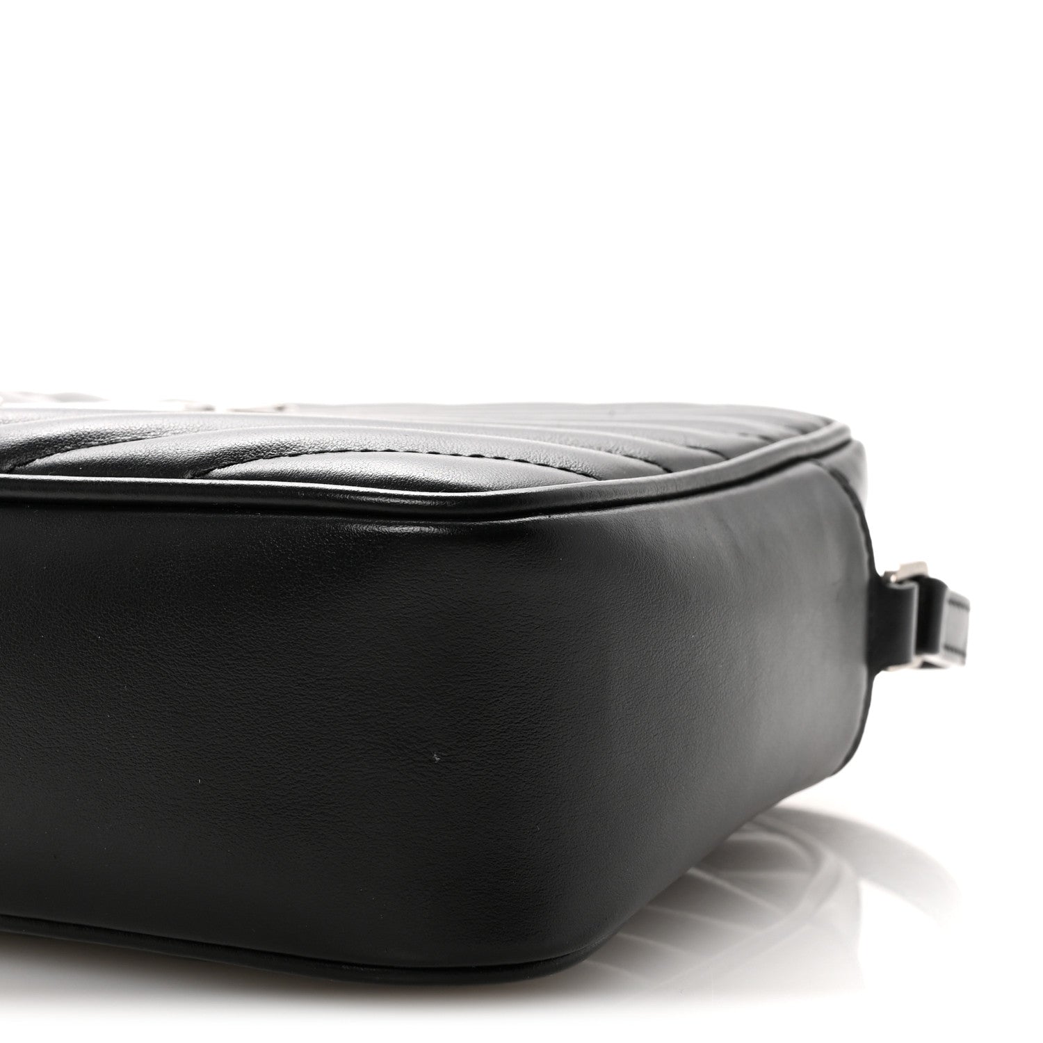 Saint Laurent Calfskin Matelasse Monogram Lou Camera Bag Black 9 of 9