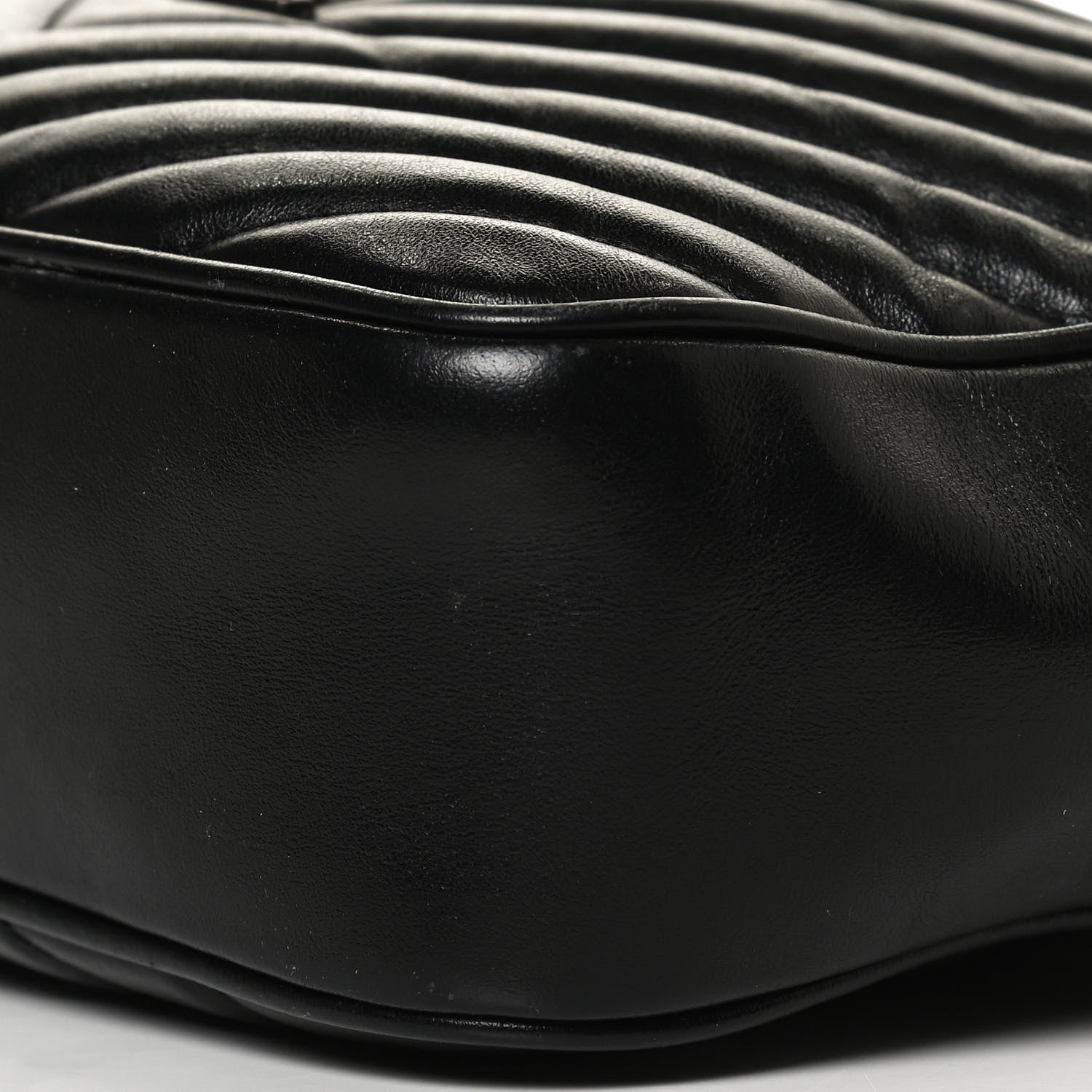 Saint Laurent Calfskin Matelasse Monogram Lou Camera Bag Black 10 of 17