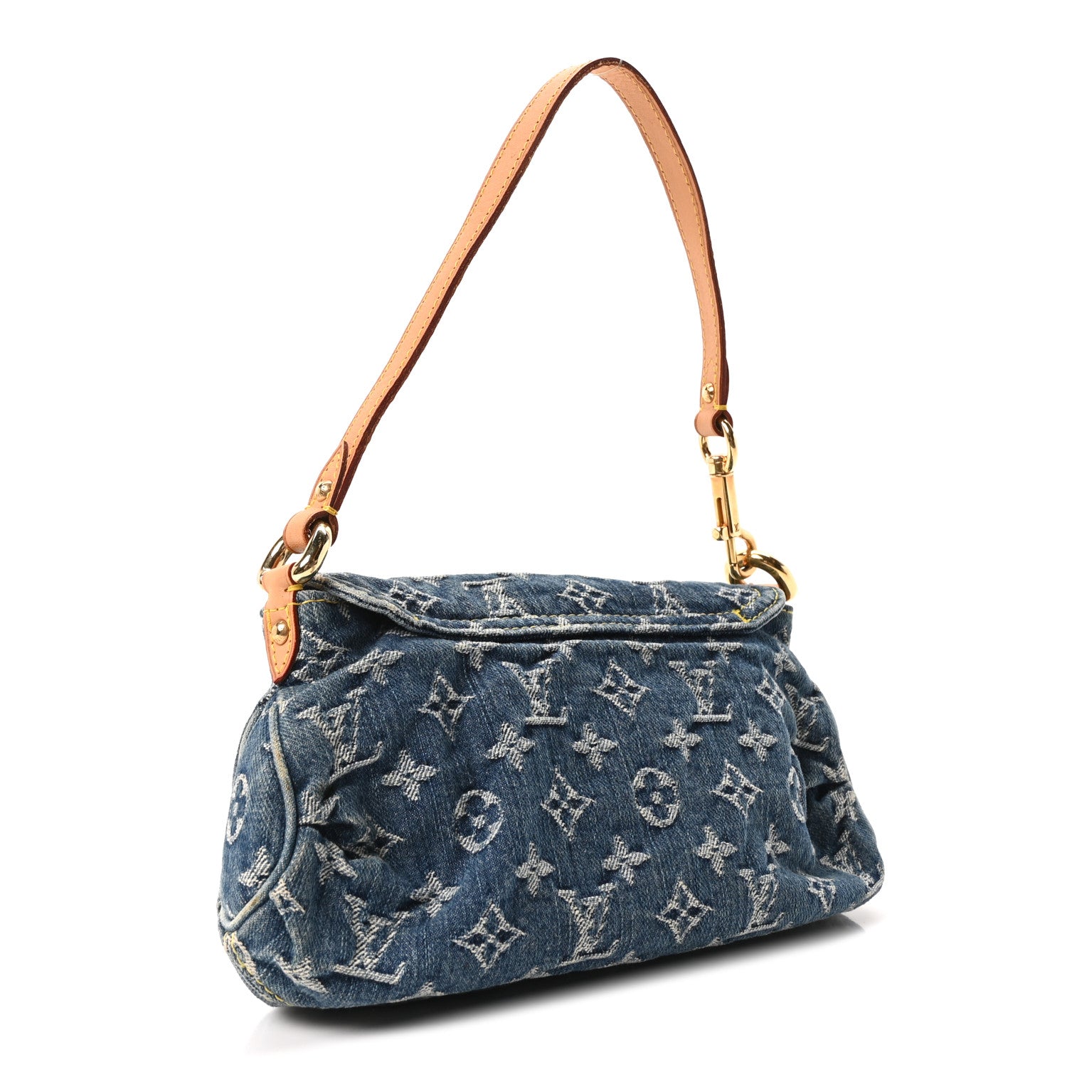 Louis Vuitton Monogram Denim Mini Pleaty Blue 3 of 9