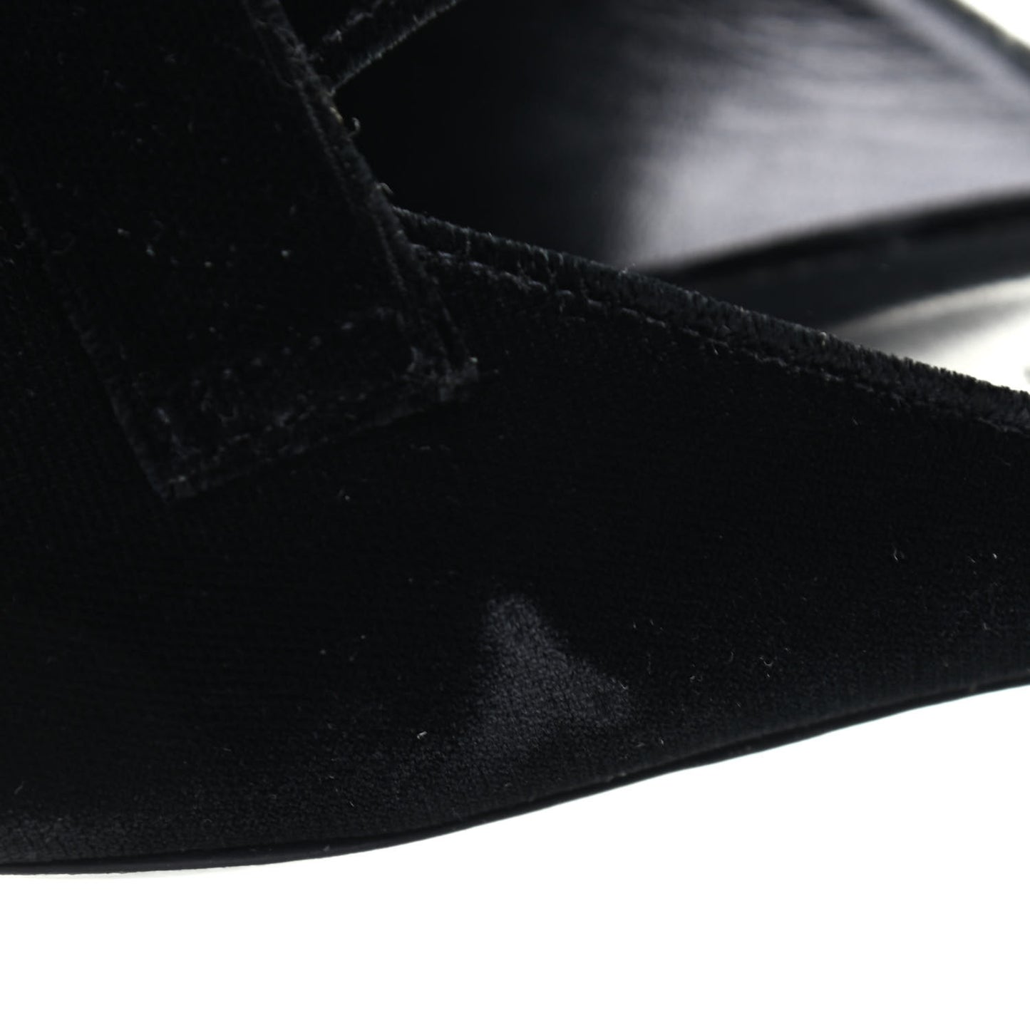 Velvet Vincennes Mules 37 Black