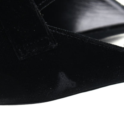 Hermes Velvet Vincennes Mules 37 Black 10 of 10
