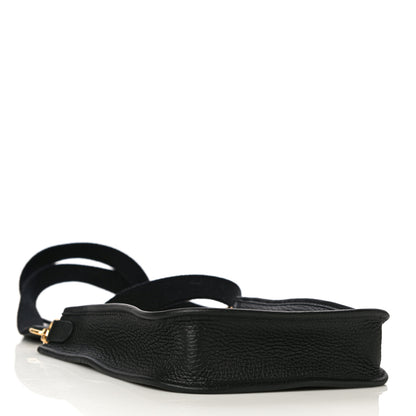 Hermes Taurillon Clemence Evelyne TPM Black 4 of 10