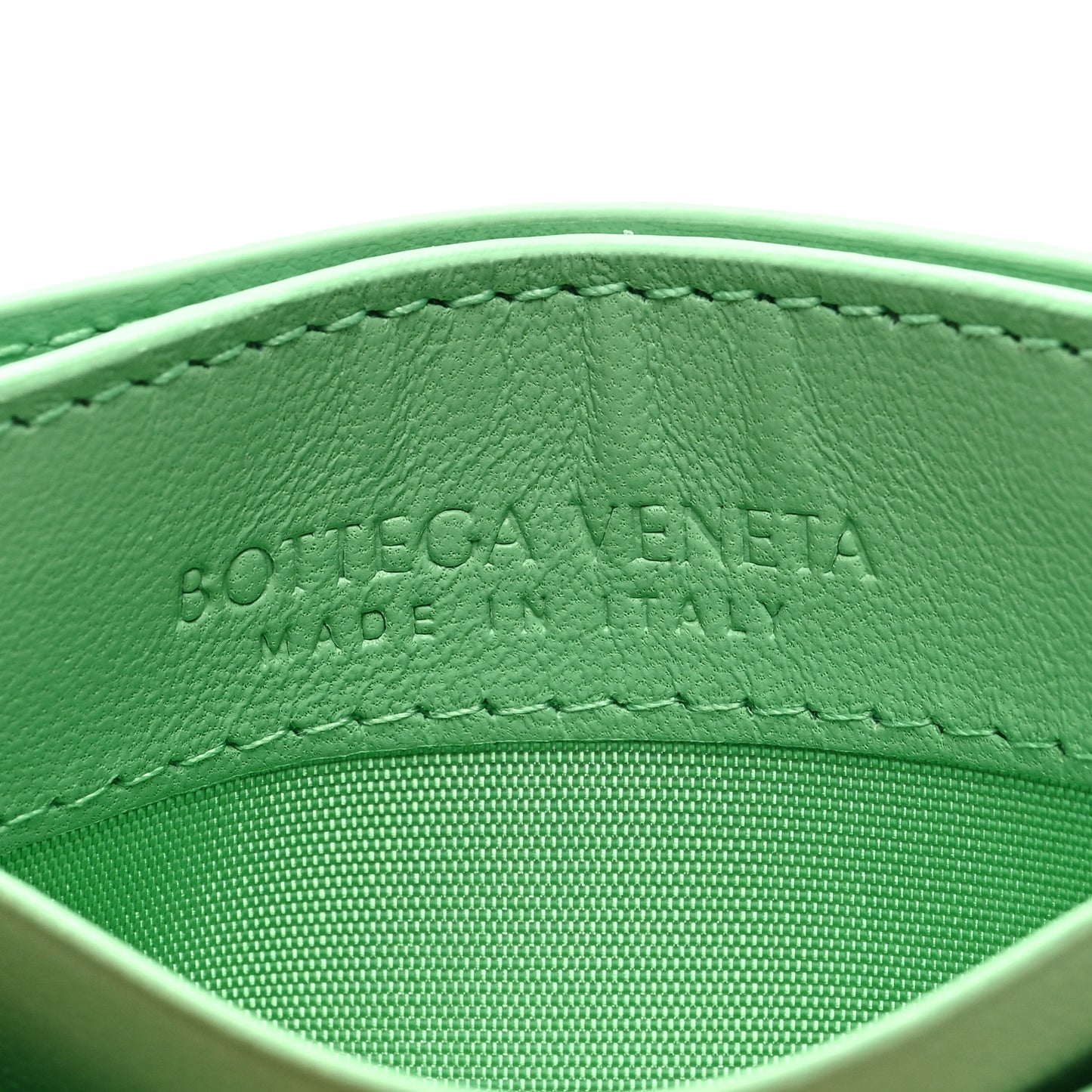 Nappa Intrecciato Card Holder Teal