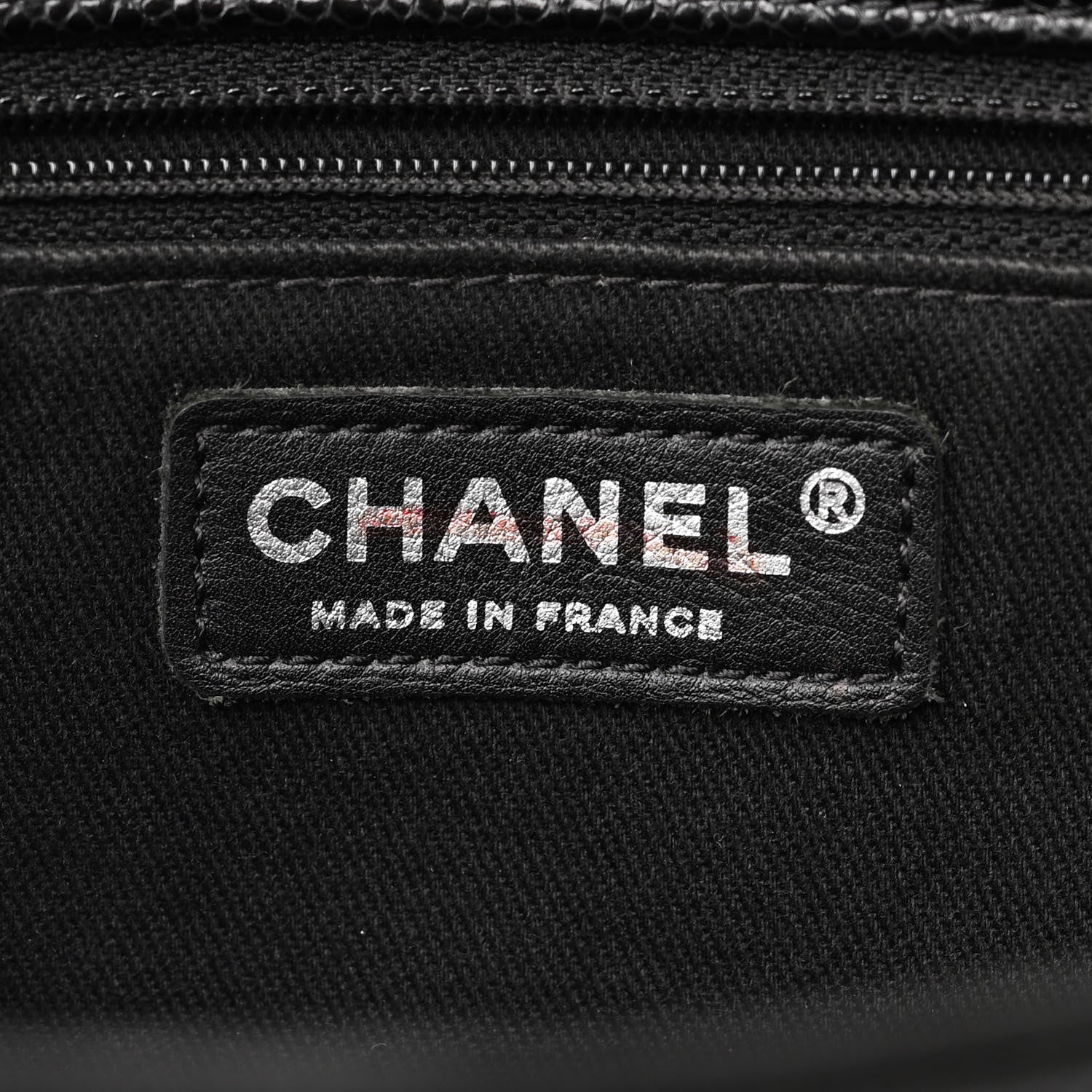 Chanel Grained Calfskin Large Natural Beauty Flap Black 6 of 10