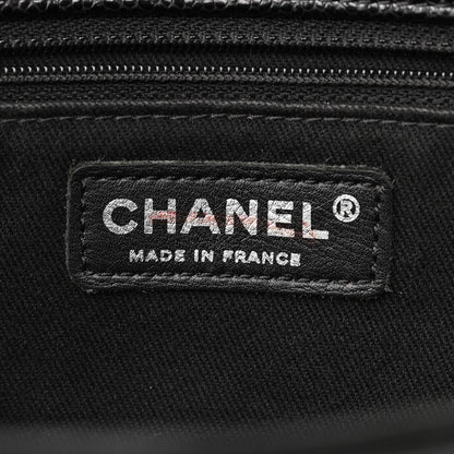 Chanel Grained Calfskin Large Natural Beauty Flap Black 6 of 10