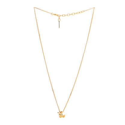 Saint Laurent Metal Opyum Twist Necklace Gold 3 of 4