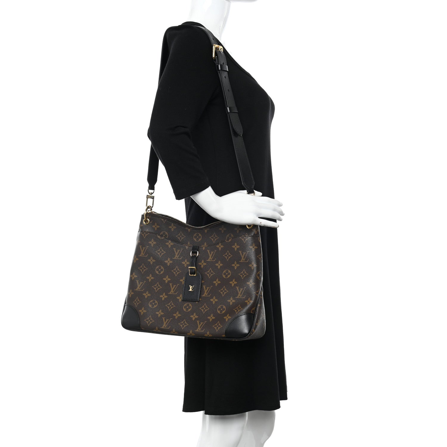 Louis Vuitton Monogram Odeon MM Black 2 of 11