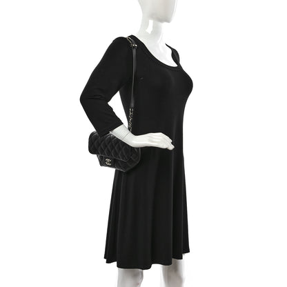 Chanel Calfskin Quilted CC Uniform Flap Belt Bag Black 2 of 11