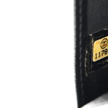 Chanel Grained Calfskin CC Button Yen Wallet Black 8 of 8