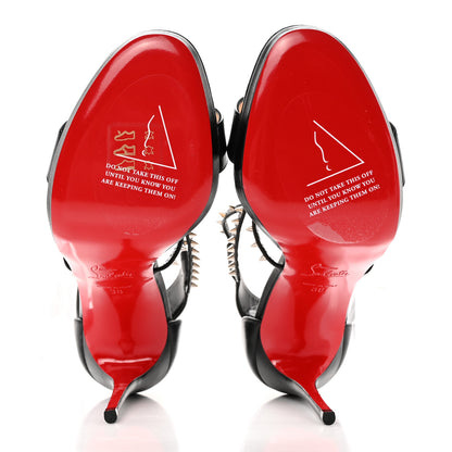 Christian Louboutin Kid Choca Lux 120 Sandals 38 Black 5 of 13