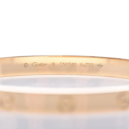Cartier 18K Yellow Gold LOVE Bracelet 18 4 of 7