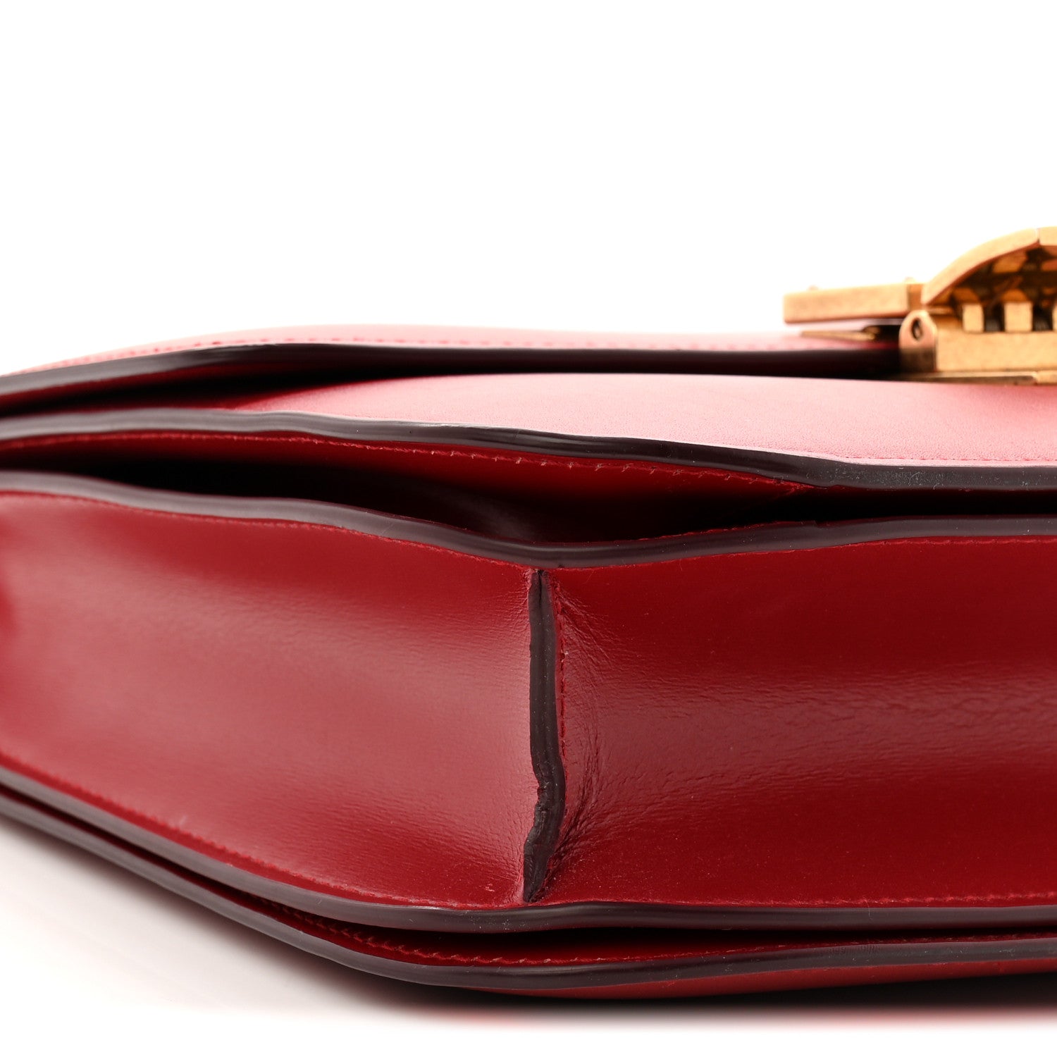 Celine Box Calfskin Medium Classic Box Flap Bag Red 9 of 12