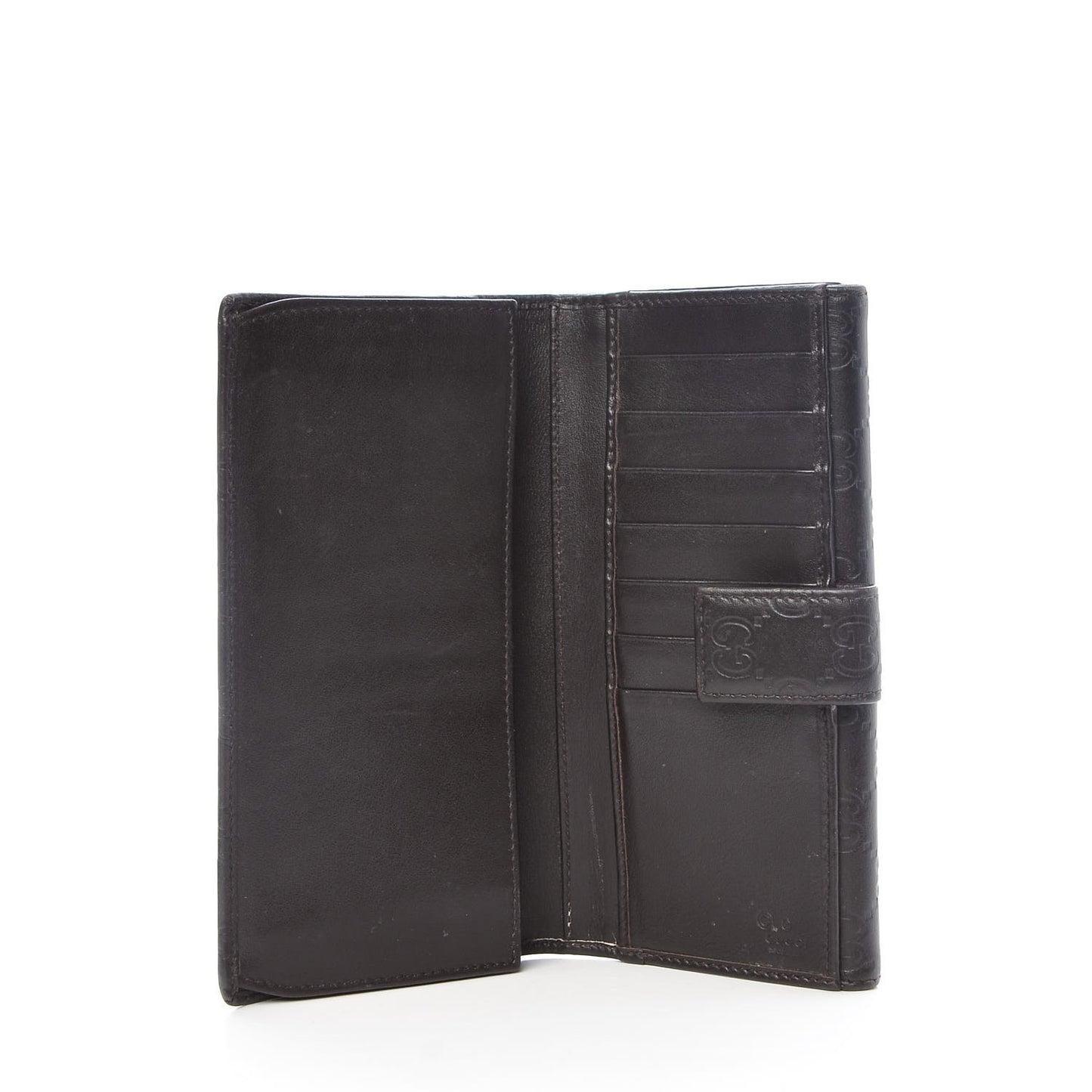 Guccissima Eclipse Continental Flap Wallet Dark Brown
