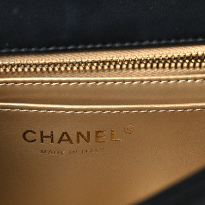 Chanel Lambskin Quilted Enamel Mini Rectangular Pearl Crush Flap Black 6 of 11