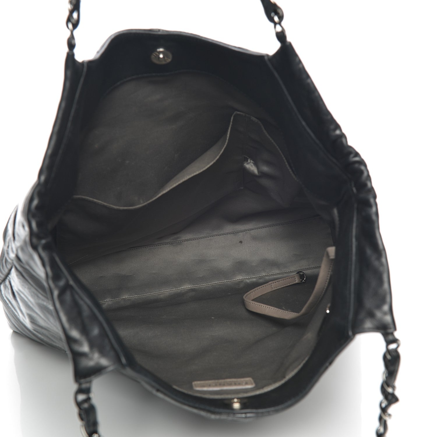 Chanel Patent Calfskin Patchwork Brooklyn Tote Black 5 of 9