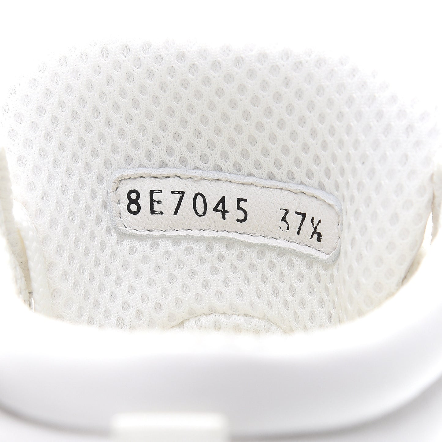 Nappa Macro FF Embossed Womens High Top Sneakers 37.5 White Ice