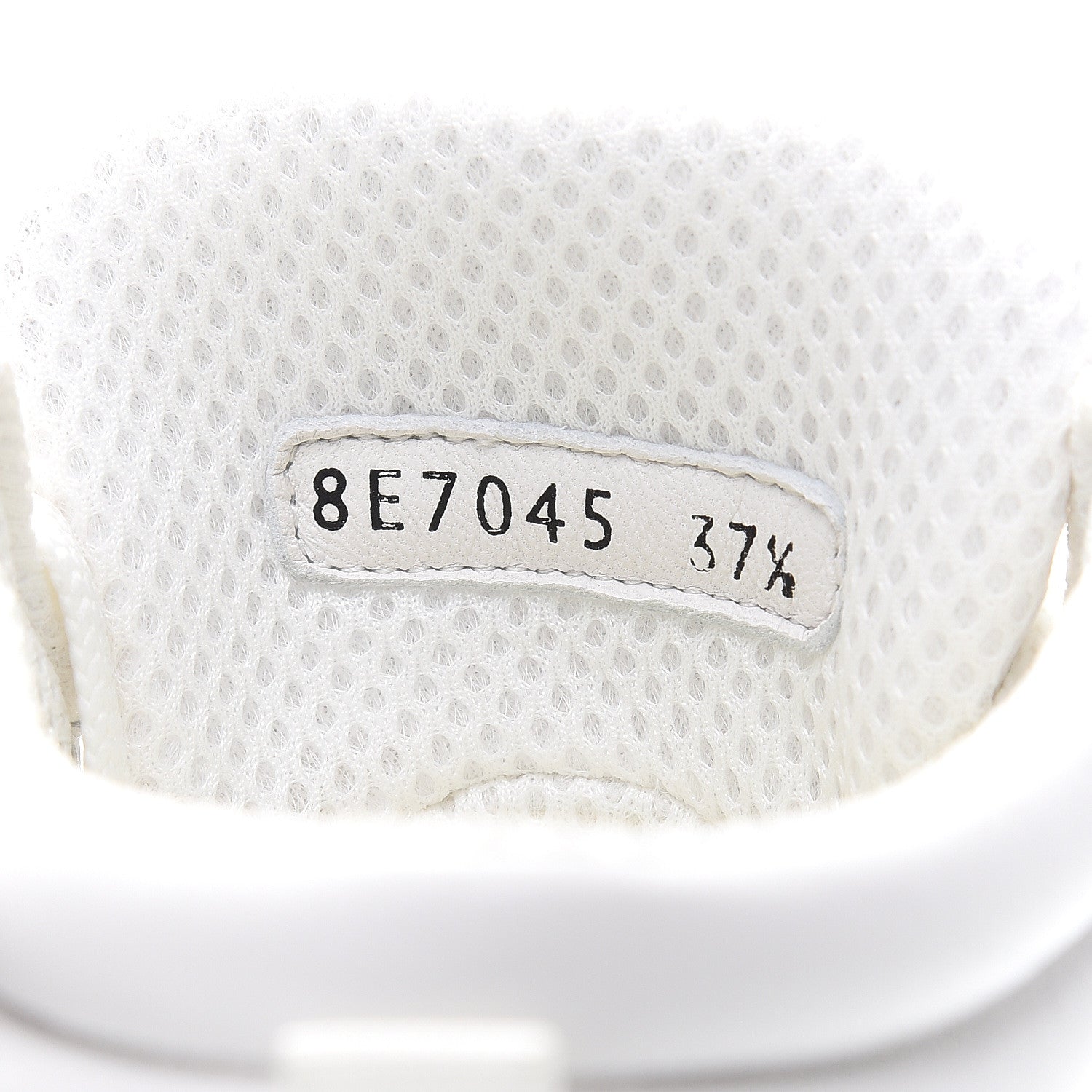 Fendi Nappa Macro FF Embossed Womens High Top Sneakers 37.5 White Ice 8 of 8