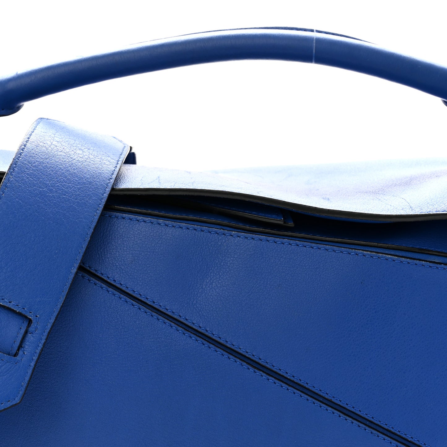 Calfskin Medium Puzzle Bag Electric Blue