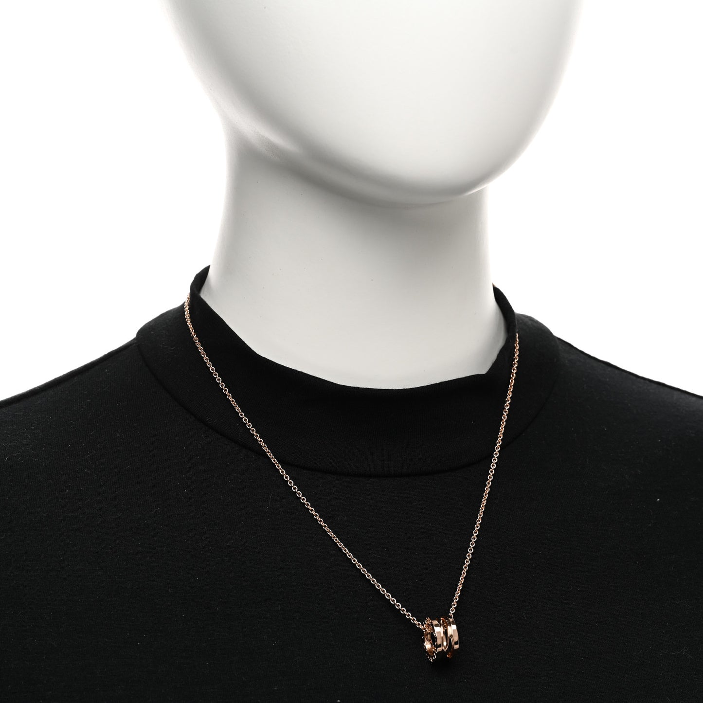 18K Rose Gold B.Zero1 Open Legends Pendant Necklace