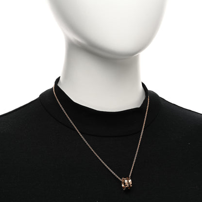 Bulgari 18K Rose Gold B.Zero1 Open Legends Pendant Necklace 2 of 4