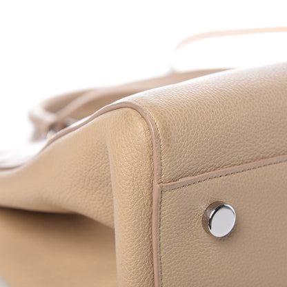 Saint Laurent Calfskin Medium Rive Gauche Cabas Dark Beige 15 of 16