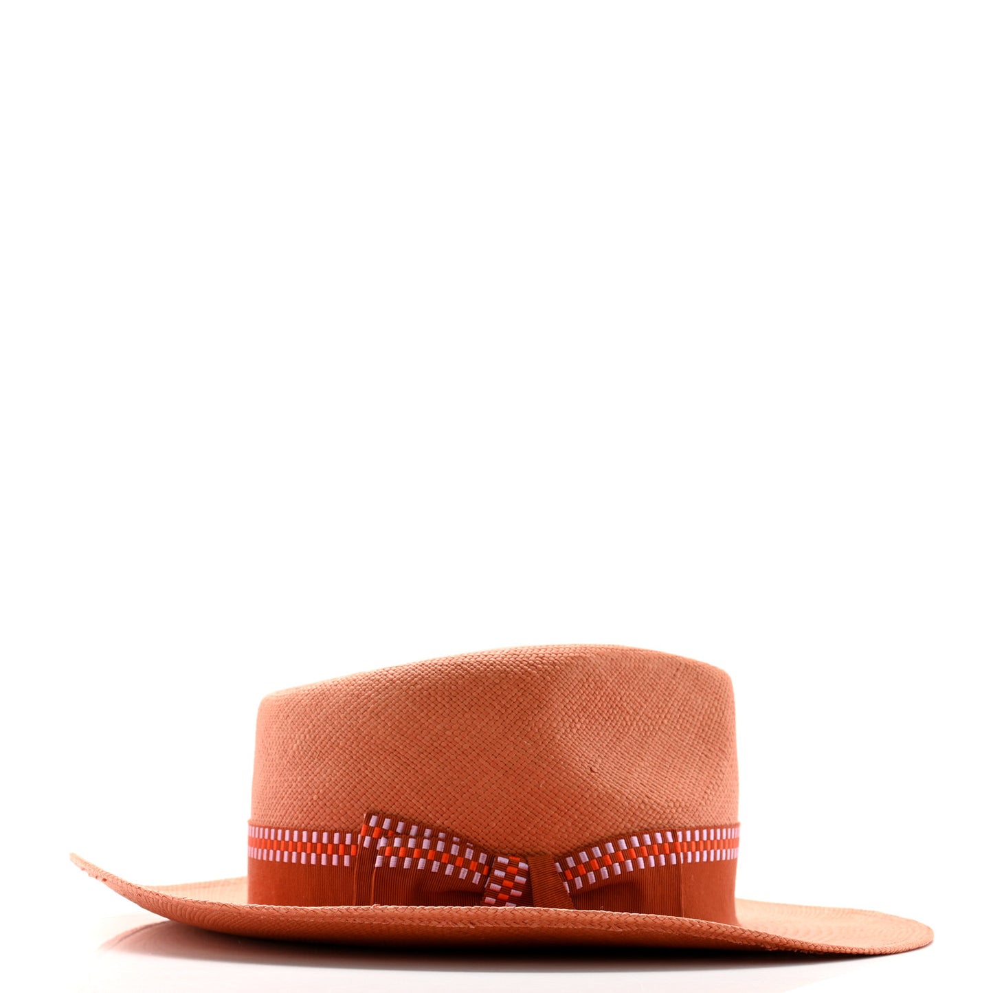 Straw Esperance Panama Hat 57 Terracotta