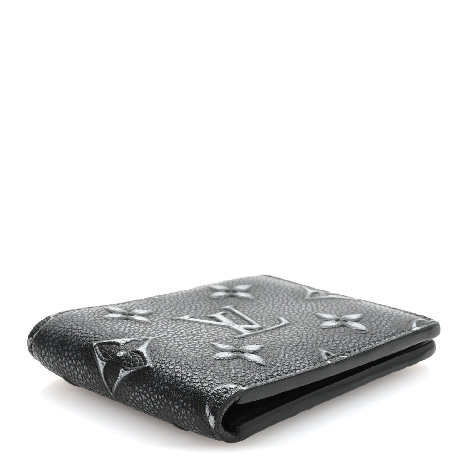 Louis Vuitton Cowhide Faded Monogram Slender Wallet Charcoal 4 of 7