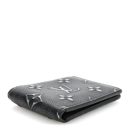 Louis Vuitton Cowhide Faded Monogram Slender Wallet Charcoal 4 of 7