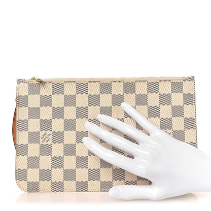 Louis Vuitton Damier Azur Neverfull MM GM Pochette 2 of 9
