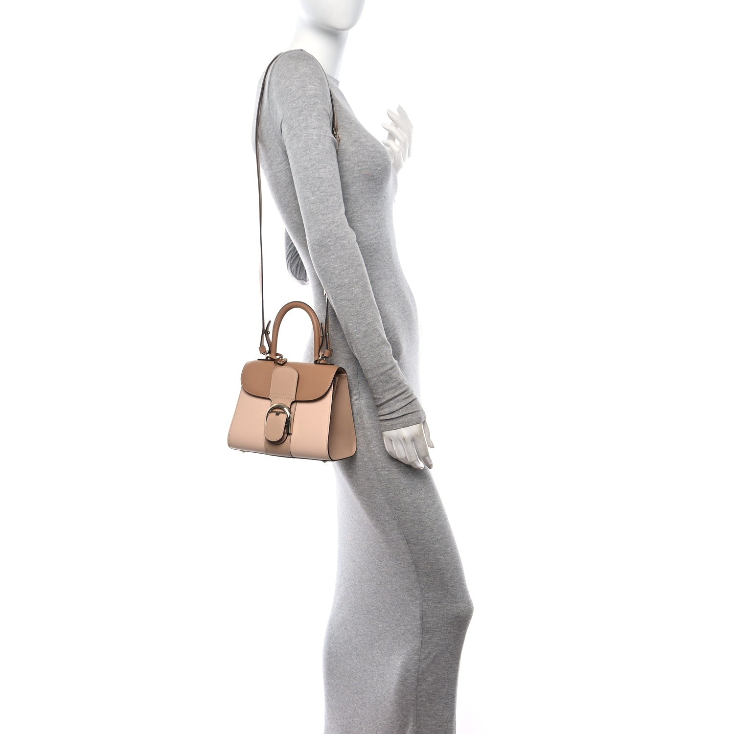 Delvaux Box Calfskin Mini Brillant Satchel Vison 2 of 14