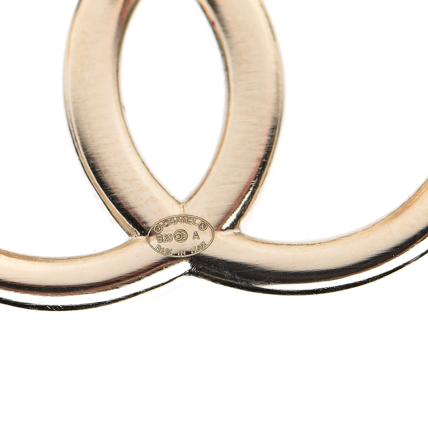 Chanel Baguette Crystal High Society CC Earrings Gold 4 of 5